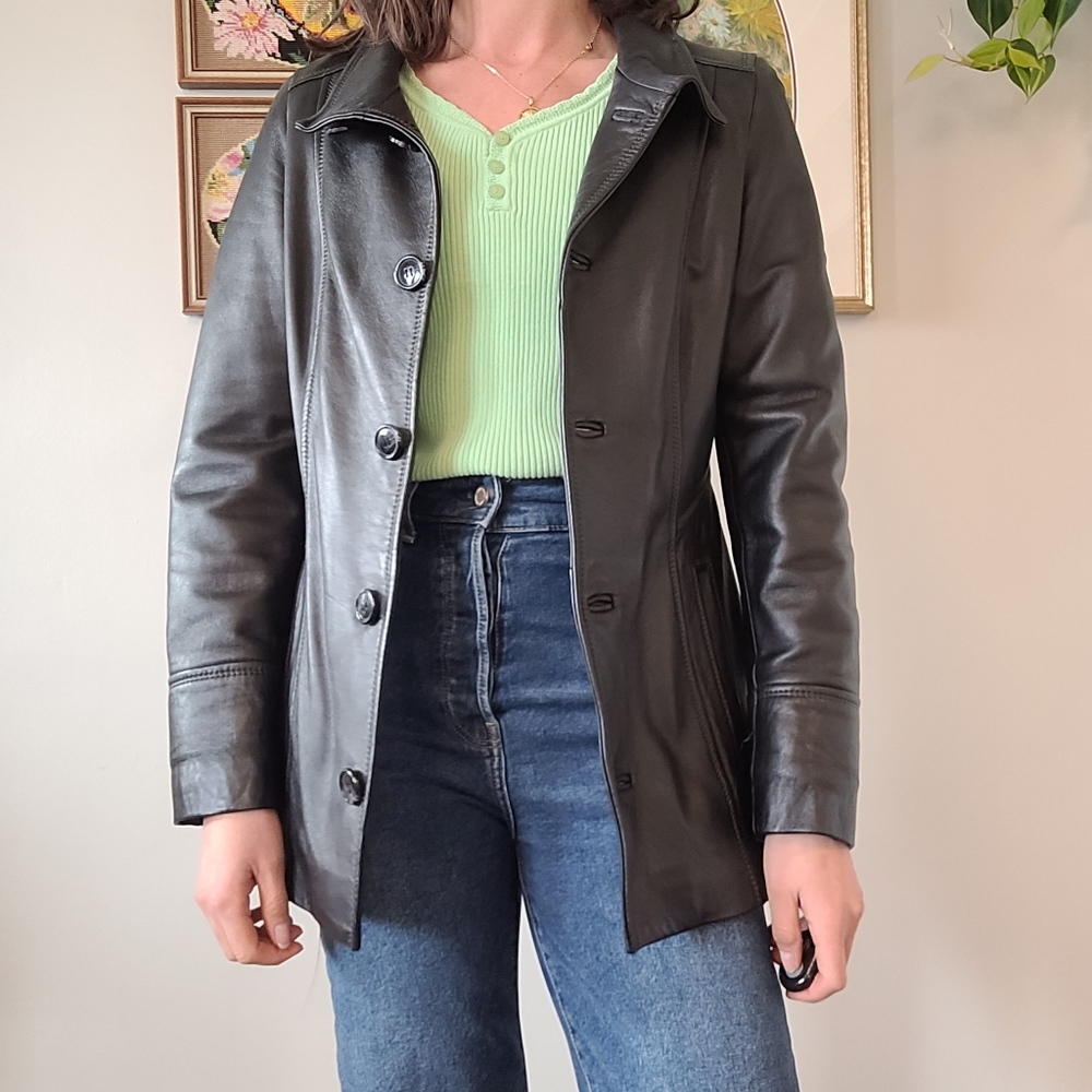 Perfect black leather jacket - Picture 4 of 10